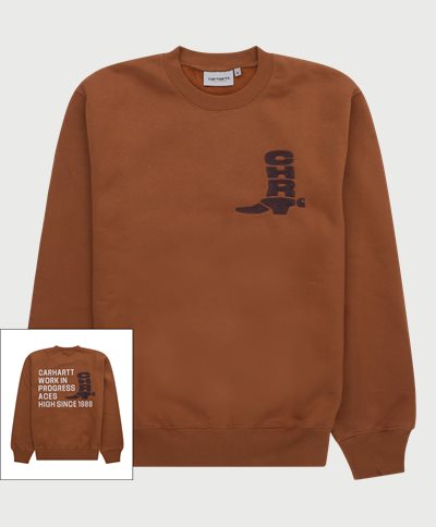 Carhartt WIP Sweatshirts BOOT SWEATSHIRT I031439 Brown